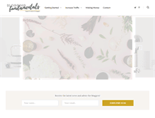 Tablet Screenshot of bloggingfundamentals.com